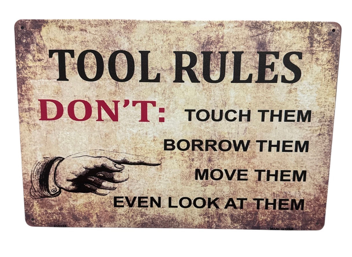 Humour Metal Sign