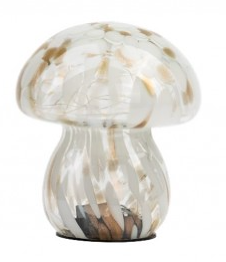 Thumbnail: Handblown LED Glass Mushroom White
