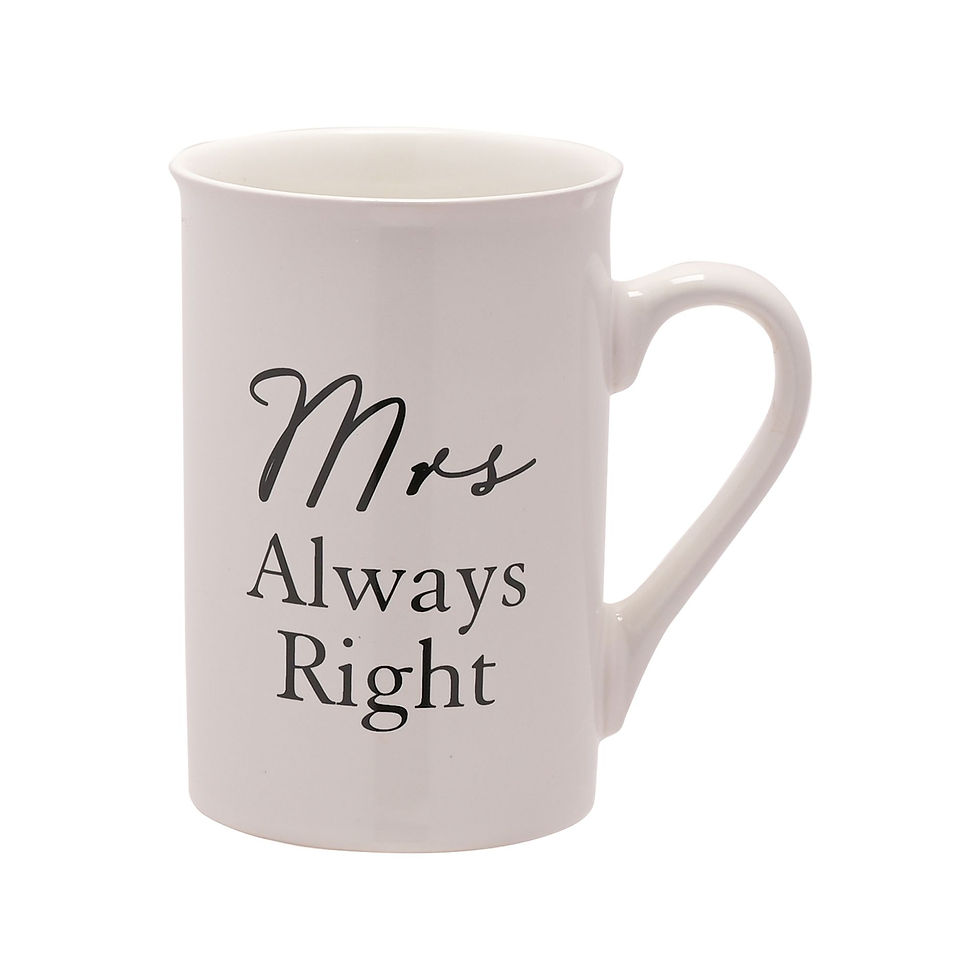 Thumbnail: AMORE 2 PIECE MUG SET - "MR RIGHT / MRS ALWAYS RIGHT"