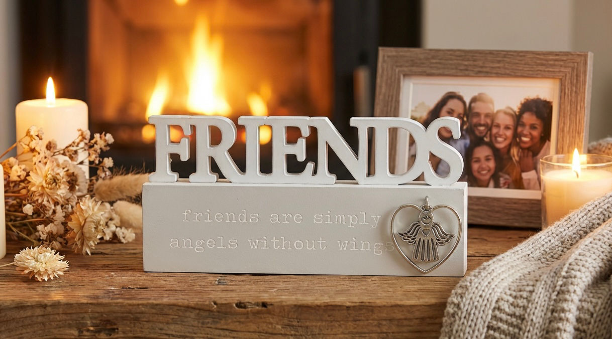 Thoughts of You Letter Plaque - Friends