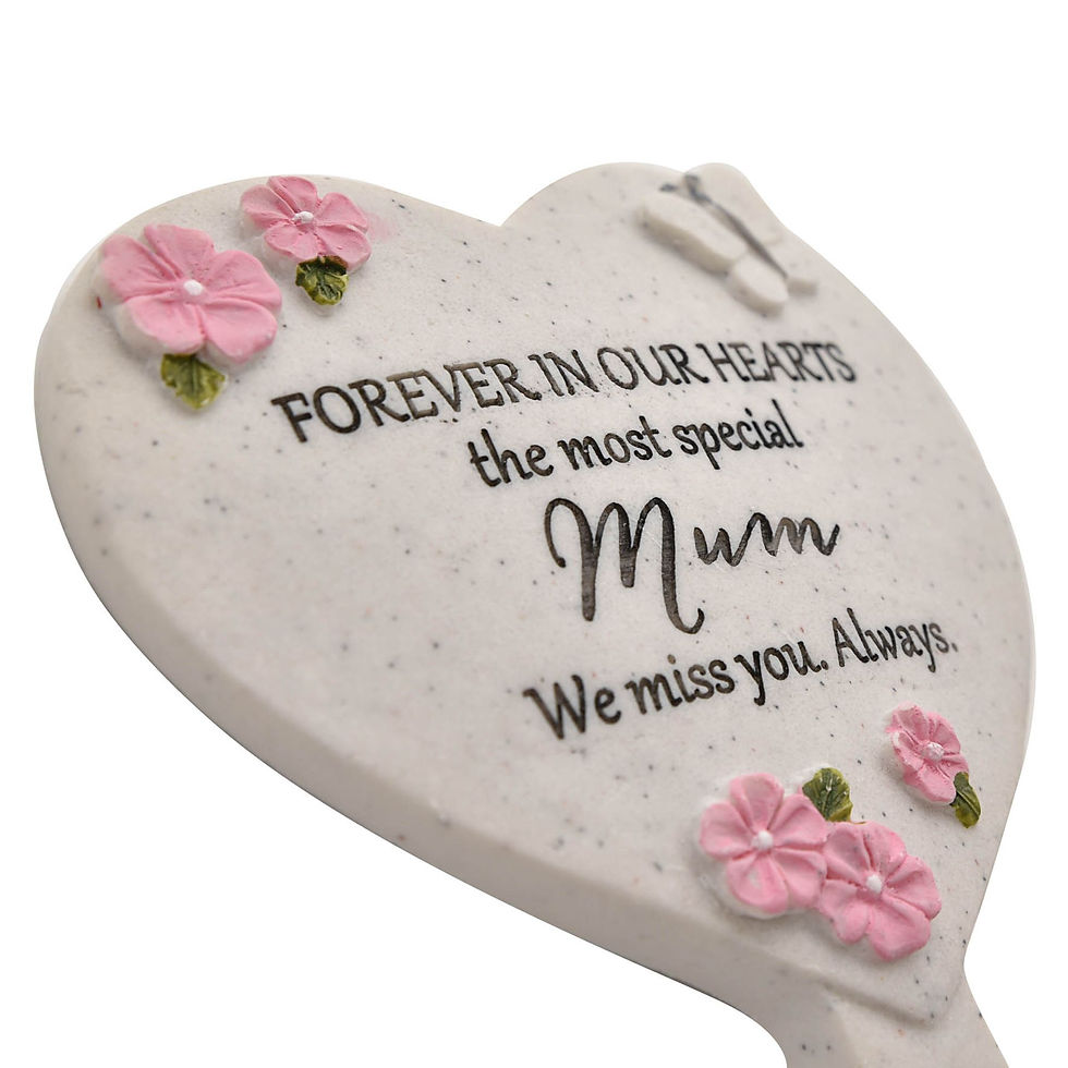 Thumbnail: Thoughts Of You Heart Graveside Stake - Mum
