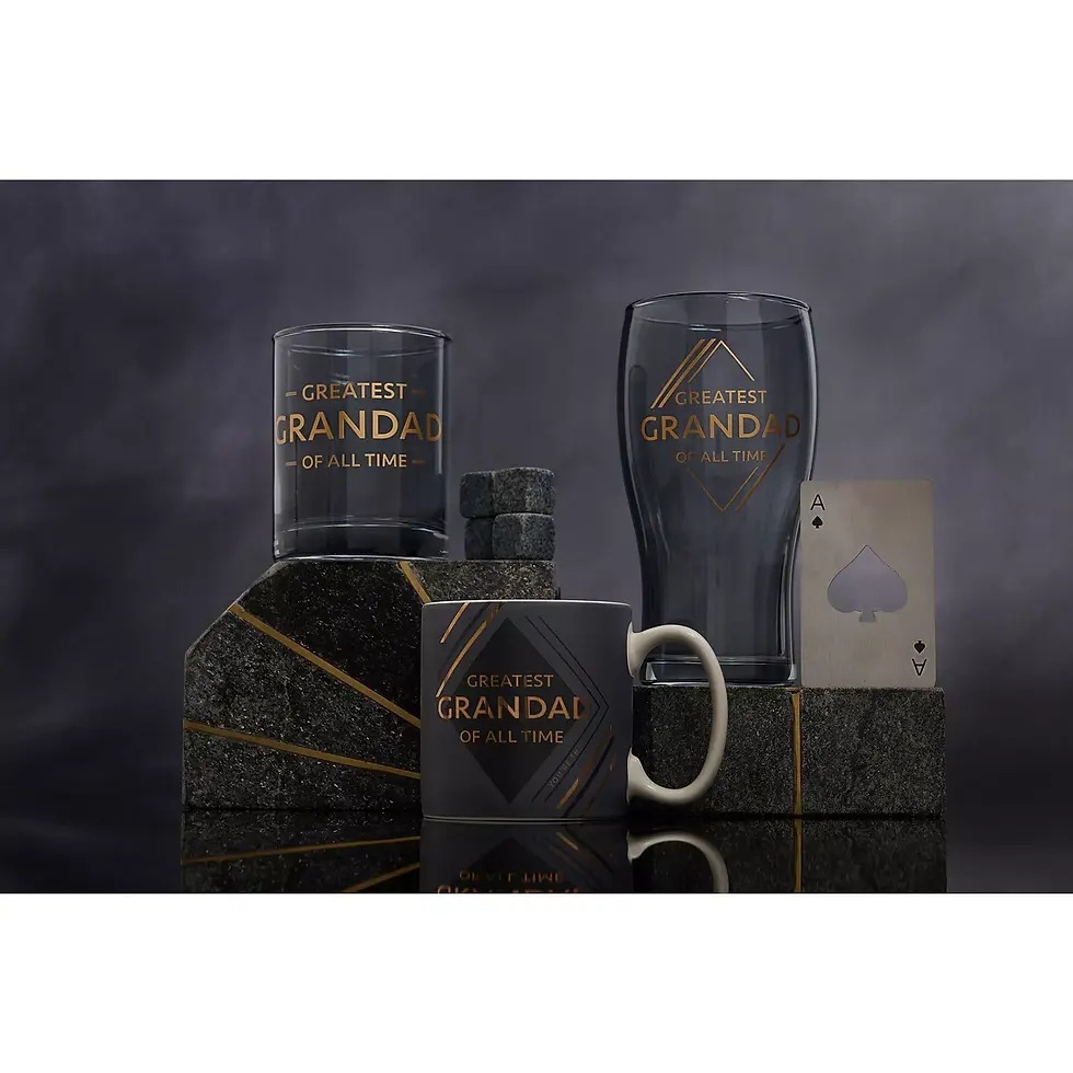 Thumbnail: Hotchpotch Orion Whiskey Glass & Stones - Grandad