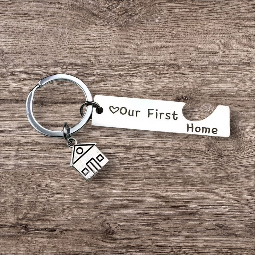 Thumbnail: Our First Home Stainless Steel Keyring 