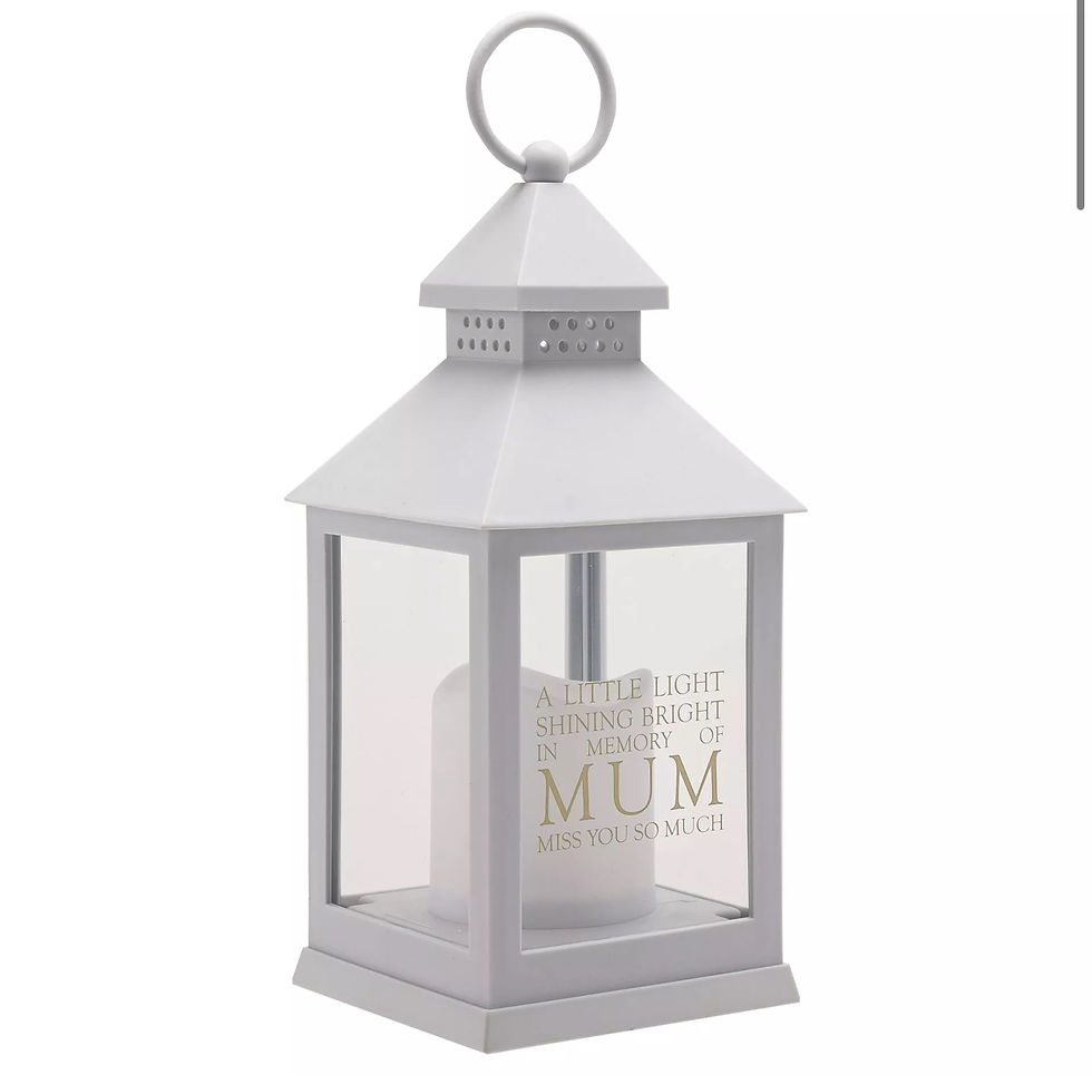 Thumbnail: Thoughts Of You Graveside Lantern Grey Mum