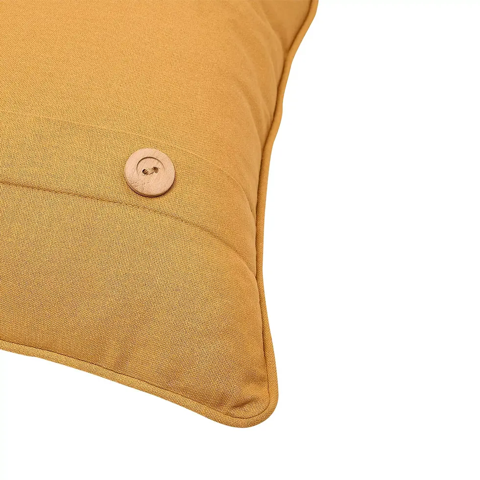 Thumbnail: Meg Hawkins Square Highland Cow Cushion With Wooden Buttons