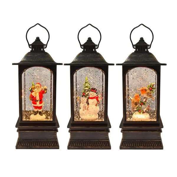 Thumbnail: LED Christmas Water Spinner Lantern – 22cm (3 Assorted Designs)