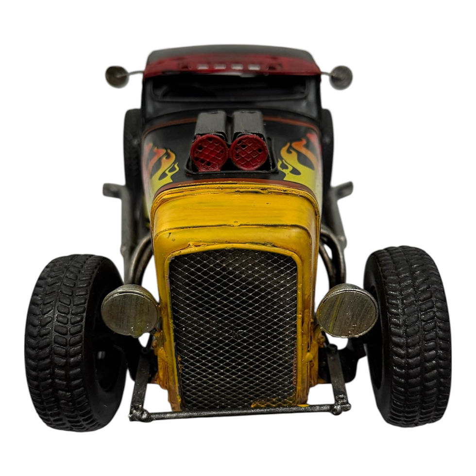 Thumbnail: Black American Drag Car Tin Model  