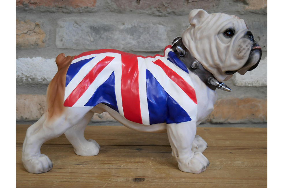 Thumbnail: Standing British Bull Dog Ornament