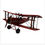 Thumbnail: Vintage Red Bi Plane / Target Tin Model  