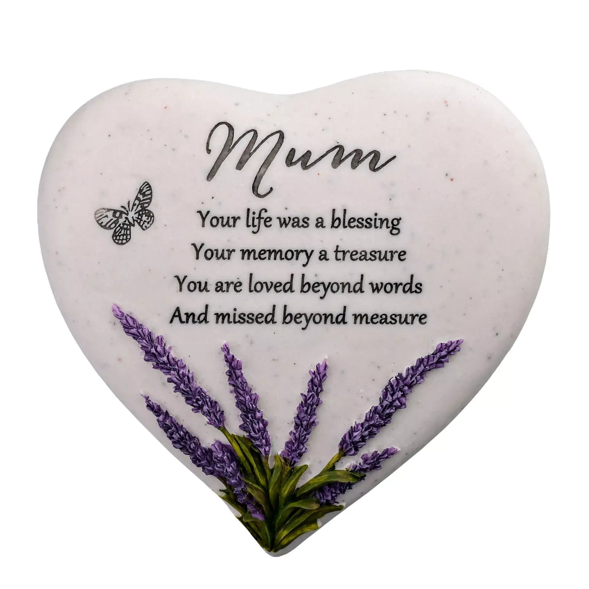 THOUGHTS OF YOU HEART STONE / LAVENDER - MUM