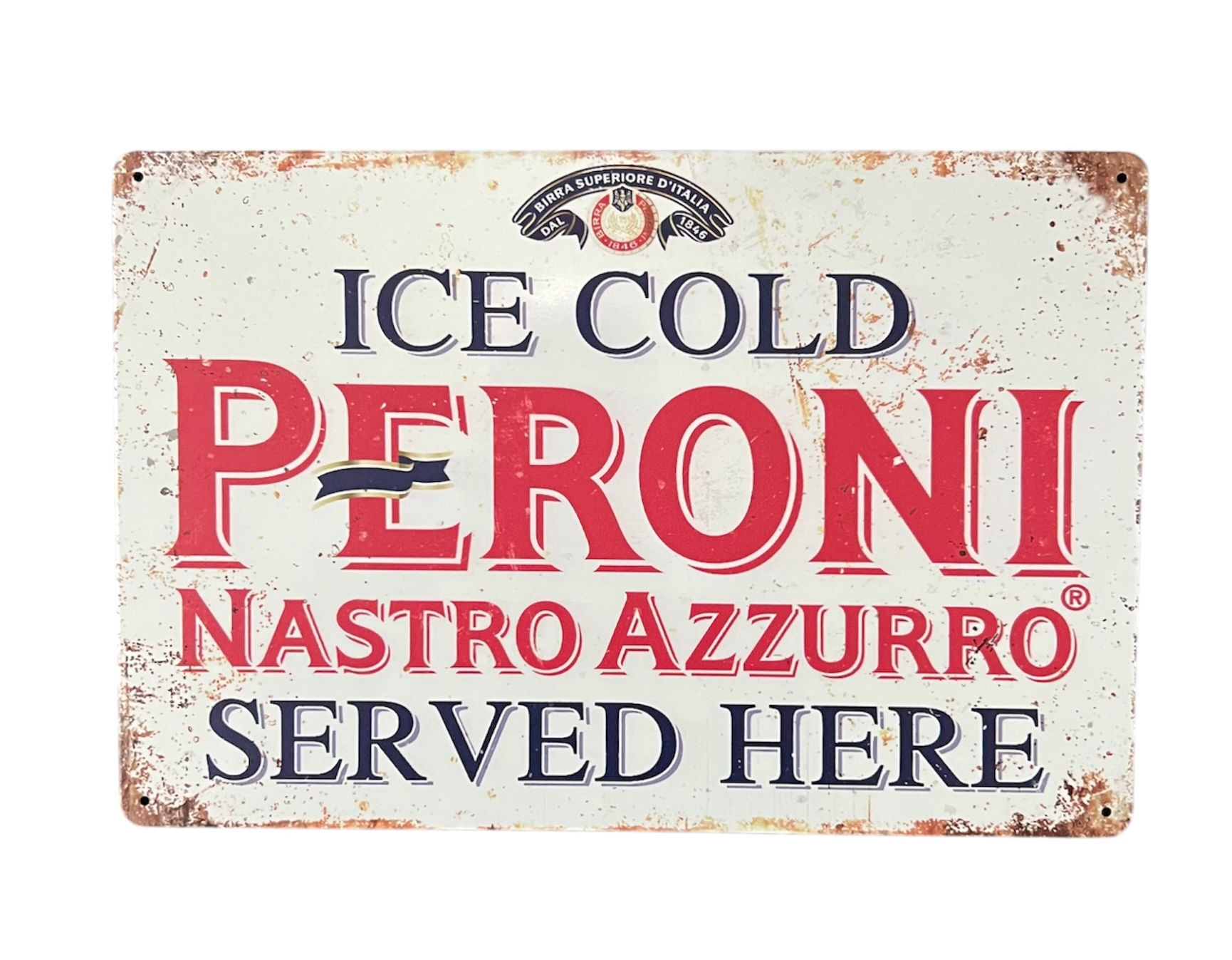 Vintage Lager Metal Sign