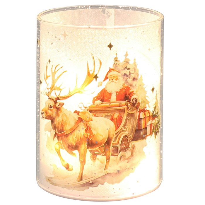 Christmas Glow Lamp Santa Sleigh Small