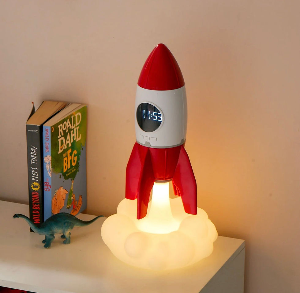 Thumbnail: Rocket   3-in-1   Bedside   Light,   Digital Clock   &   Ceiling   Projector