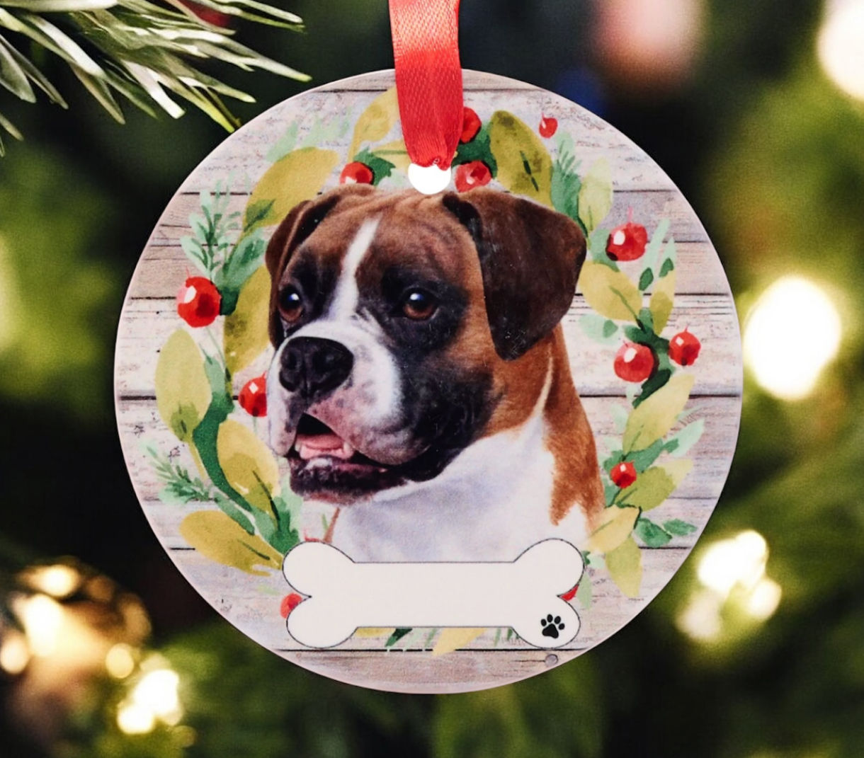 Boxer Wreath Hanging Decoration