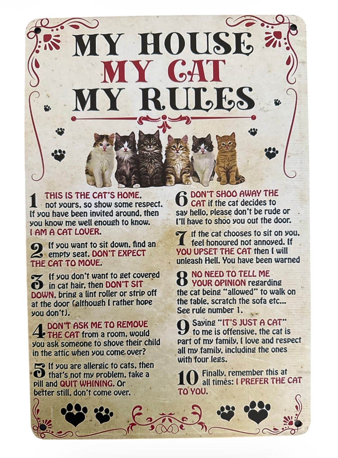 Humour Metal Sign