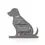 Thumbnail: BEST OF BREED SHAPED DOG MEMORIAL STONE 20 CM X 20 CM