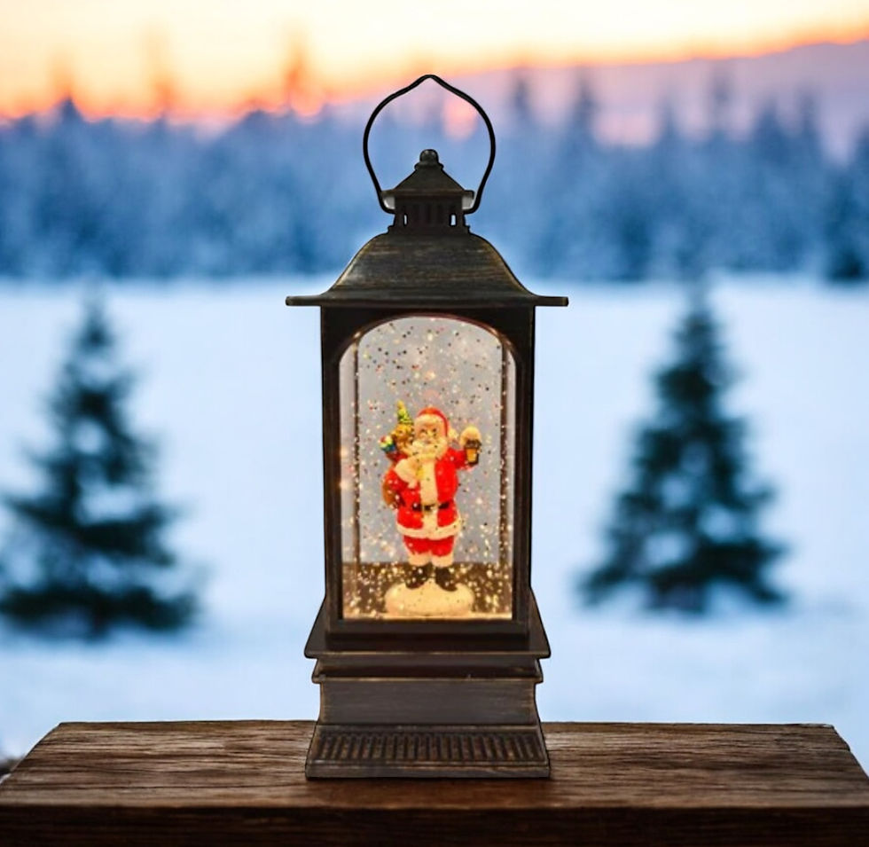 Thumbnail: LED Christmas Water Spinner Lantern – 22cm (3 Assorted Designs)