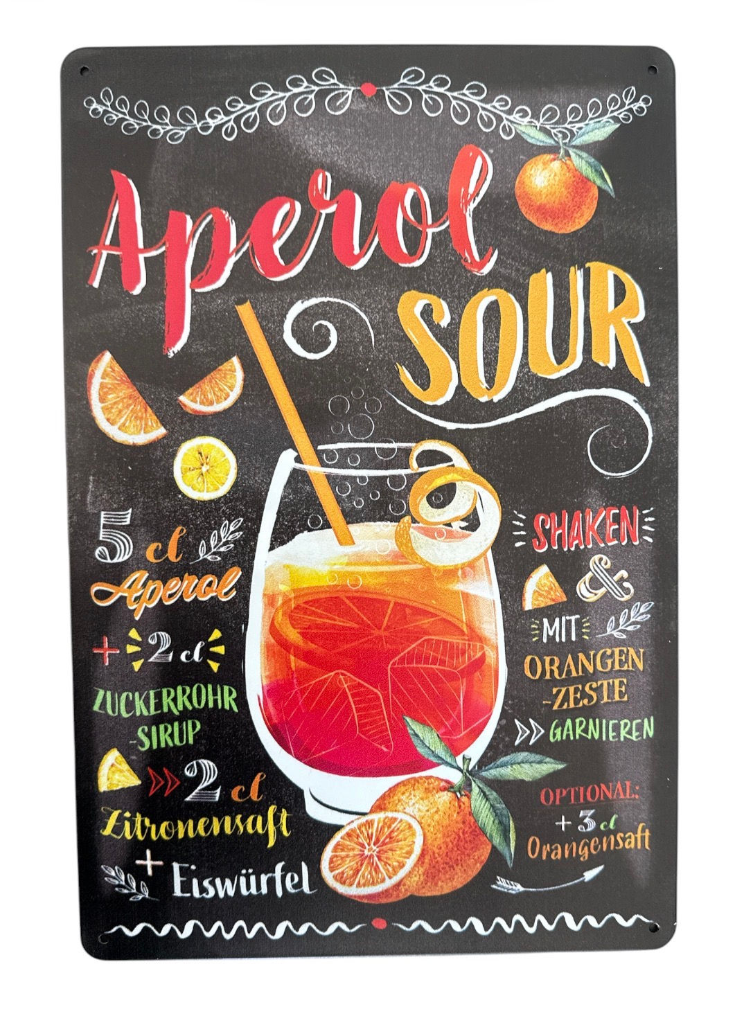 Bar metal sign