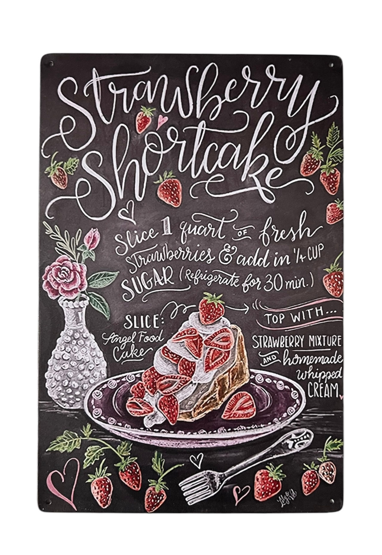 Shortcake Metal Sign