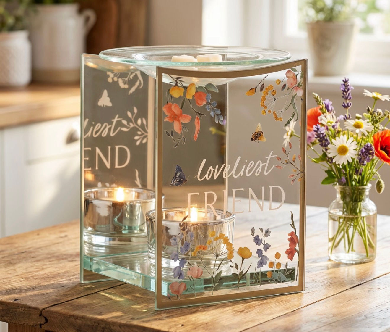 The Cottage Garden Tea Light Holder "Friend