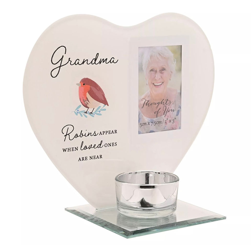 Thumbnail: Thoughts of You Tea Light Holder with Photo - Grandma