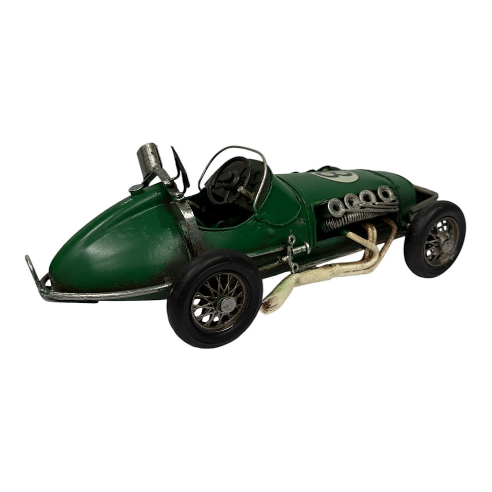 Thumbnail: Vintage Green Sports Car Tin Model  