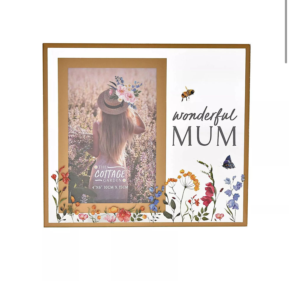 Thumbnail: The Cottage Garden Glass Frame 4 X 6 "Mum"