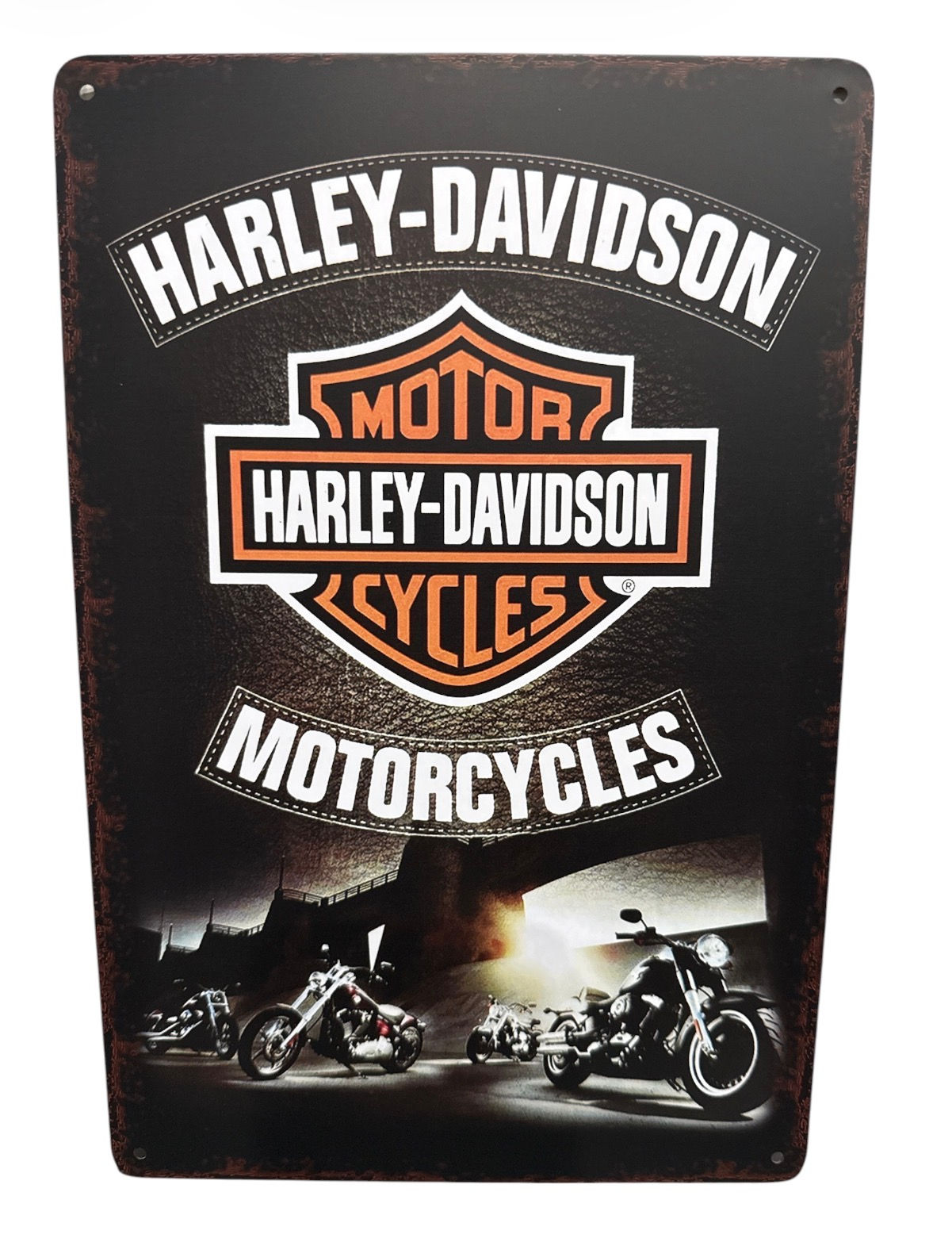 Vintage Motorcycle Metal Sign