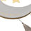 Thumbnail: Bambino Wood & Metal Moon Plaque with Tassels 44cm