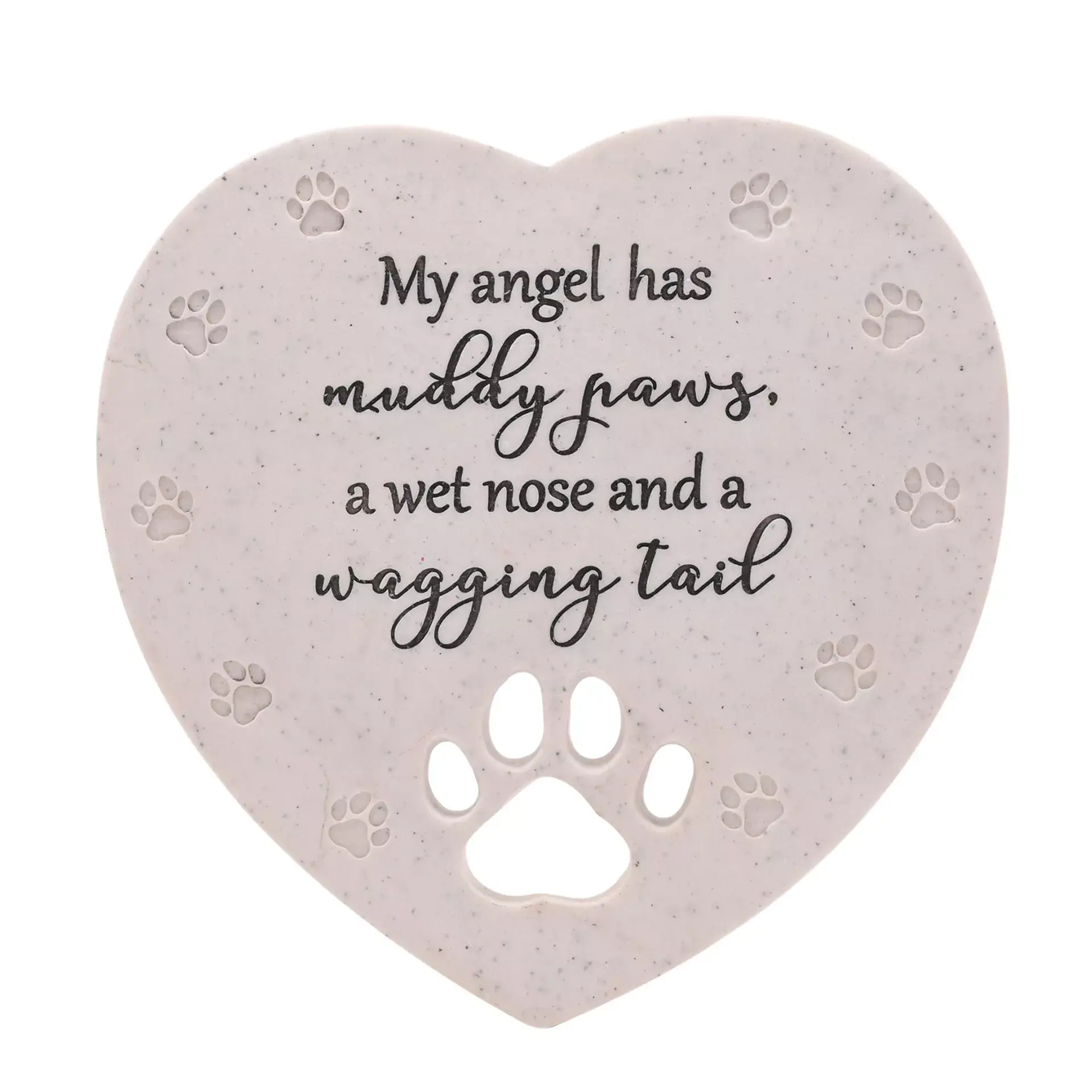 THOUGHTS OF YOU PET MEMORIAL HEART STONE - LARGE
