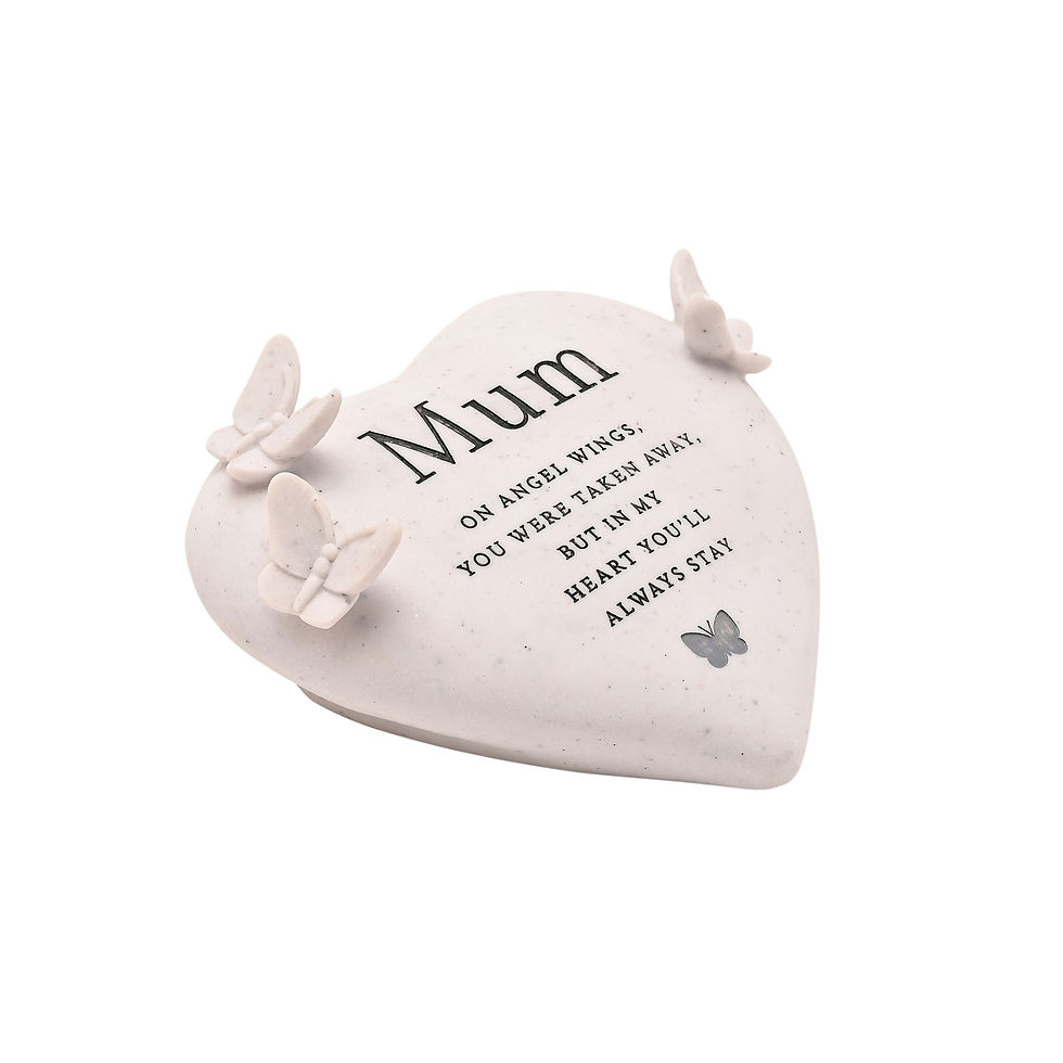 Thumbnail: Thoughts of You Graveside Butterfly Heart - Mum