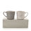 Thumbnail: AMORE SET OF 2 GREY & WHITE MUGS - LOVE YOU & LOVE YOU MORE