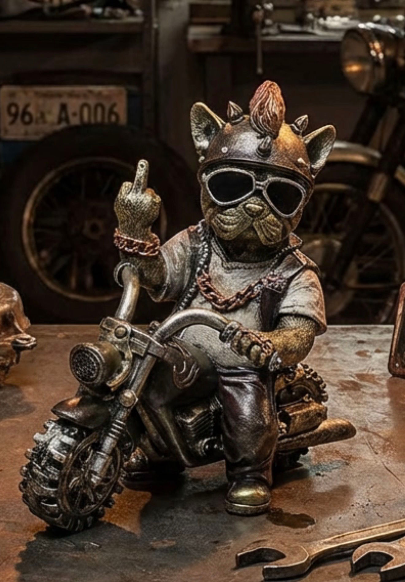 Dudes Cheeky Frenchie Biker