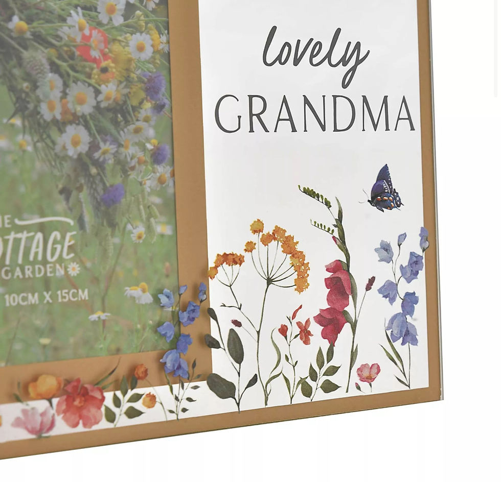 Thumbnail: The Cottage Garden Glass Frame 4 X 6 "Nan"