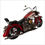 Thumbnail: Vintage Red Harley Style Motorcycle Tin Model  