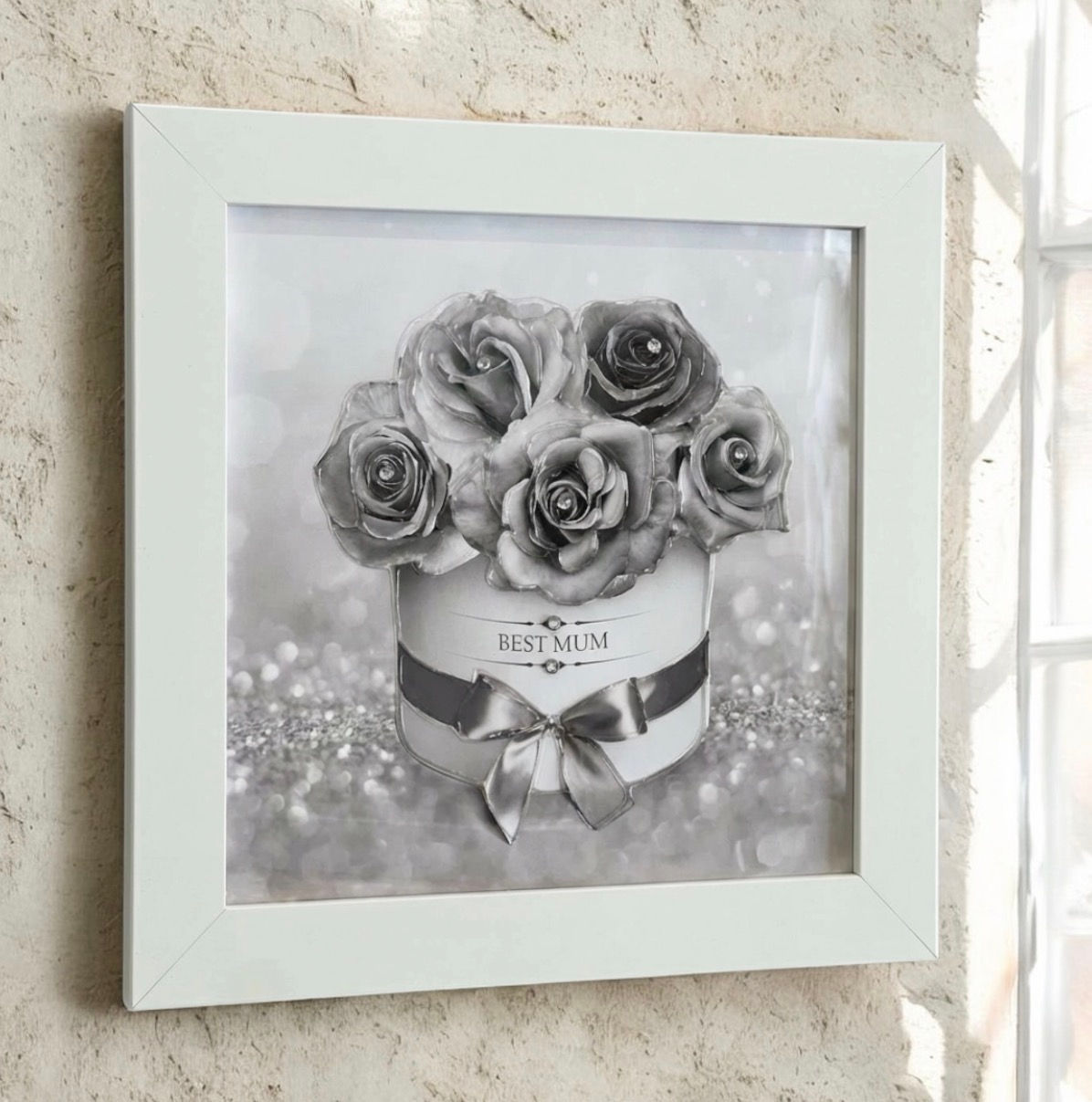 Mum Gel Art Picture 30 x 30 cm - Shades Of  Grey