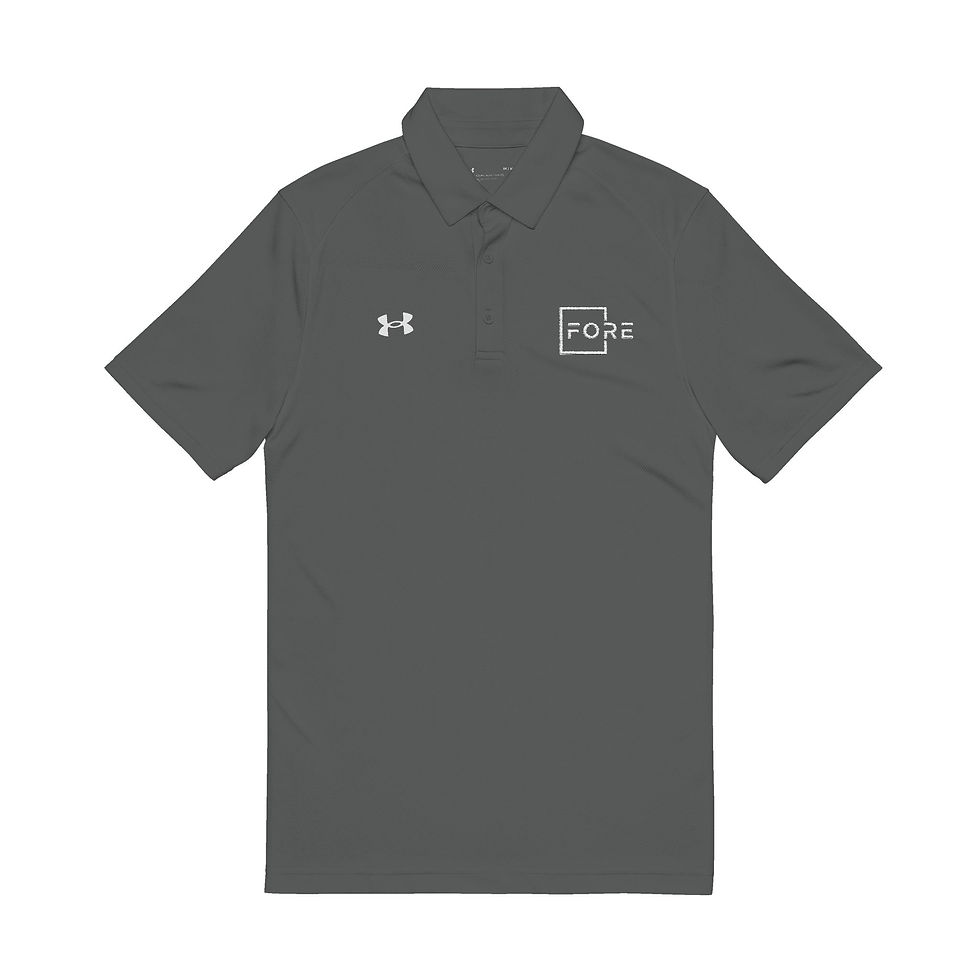 Thumbnail: FORE Under Armour® Men's Embroidered Polo Shirt - Sporty, Casual Style for Golf