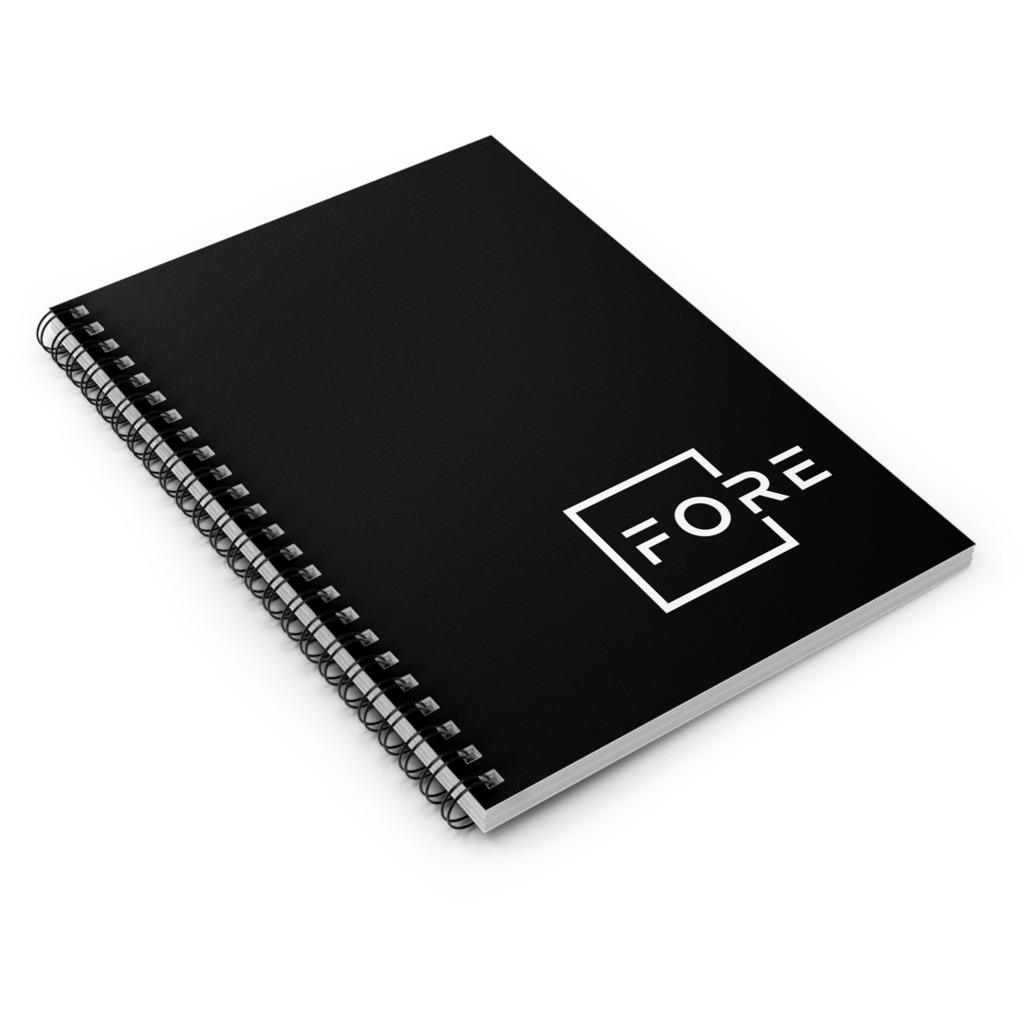 FORE Stylish Spiral Notebook, Minimalist Design, Office Supplies