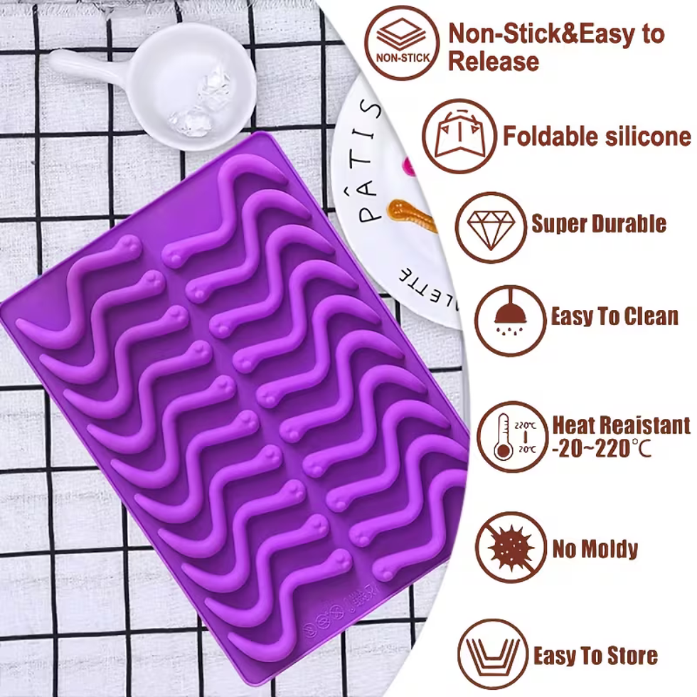 Thumbnail: Worm Design Silicone Mold