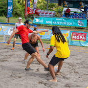olympiades beach games, foot sur sable