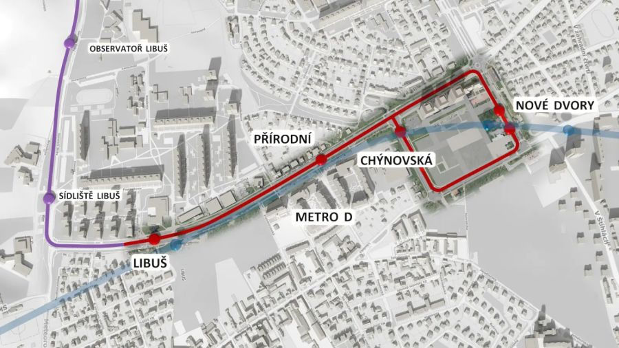 Prag baut Straßenbahnnetz weiter aus: Spatenstich für neue Strecke von Libuš nach Nové Dvory