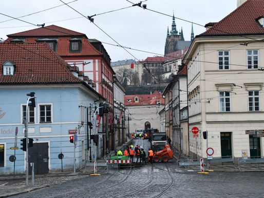 Straßenbahnverkehr von Klárov nach Újezd bis voraussichtlich Ende März unterbrochen