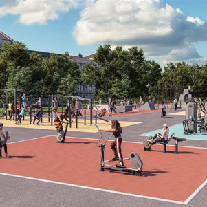 Auftragnehmer ausgewählt: Praha 2 modernisiert Sportareal im Riegrovy sady