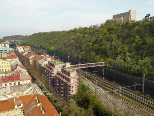 Karlín und Vítkov werden durch eine neue Fußgängerbrücke verbunden