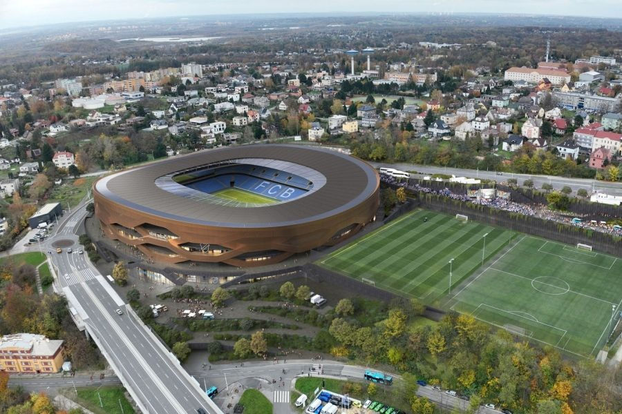Ostrava wählt Siegerentwurf für neues Fußballstadion „Nové Bazaly“