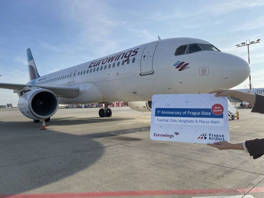 Eurowings feiert den ersten Jahrestag ihrer Basis in Prag