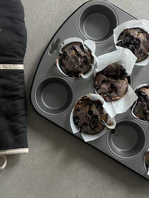 American-style healthy muffins 