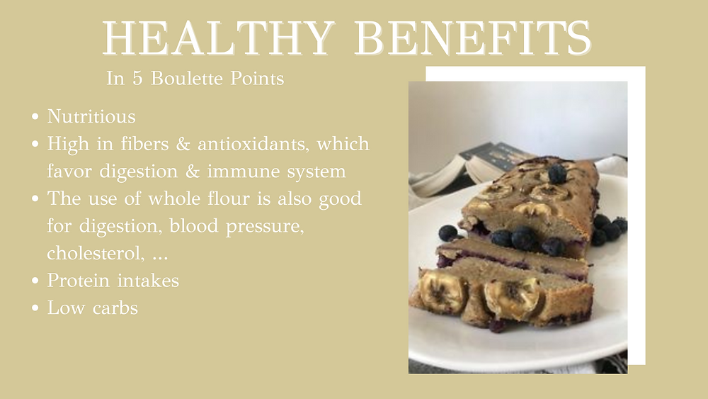 Blueberry banana bread - 5 health benefits
