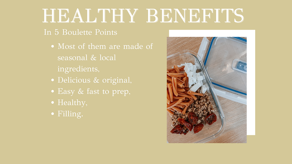 5 healthy benefits of my lunch recipes