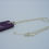 Thumbnail: Purple and Silver Pendant Necklace (0012)